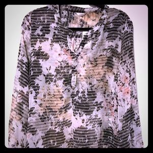 New Causal Studio Band Collar Blouse